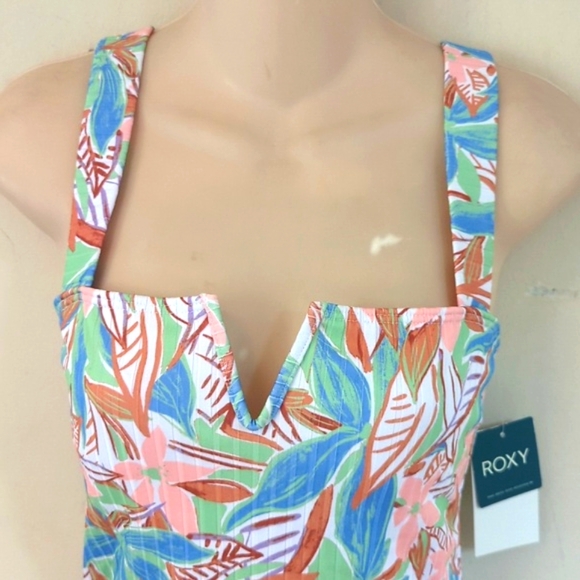 Roxy Ribbed Love The Coco One Piece - Sprucetone S - Picture 7 of 16